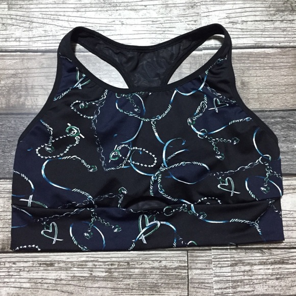 Victoria sport sports bra women’s M blue black - Picture 3 of 9